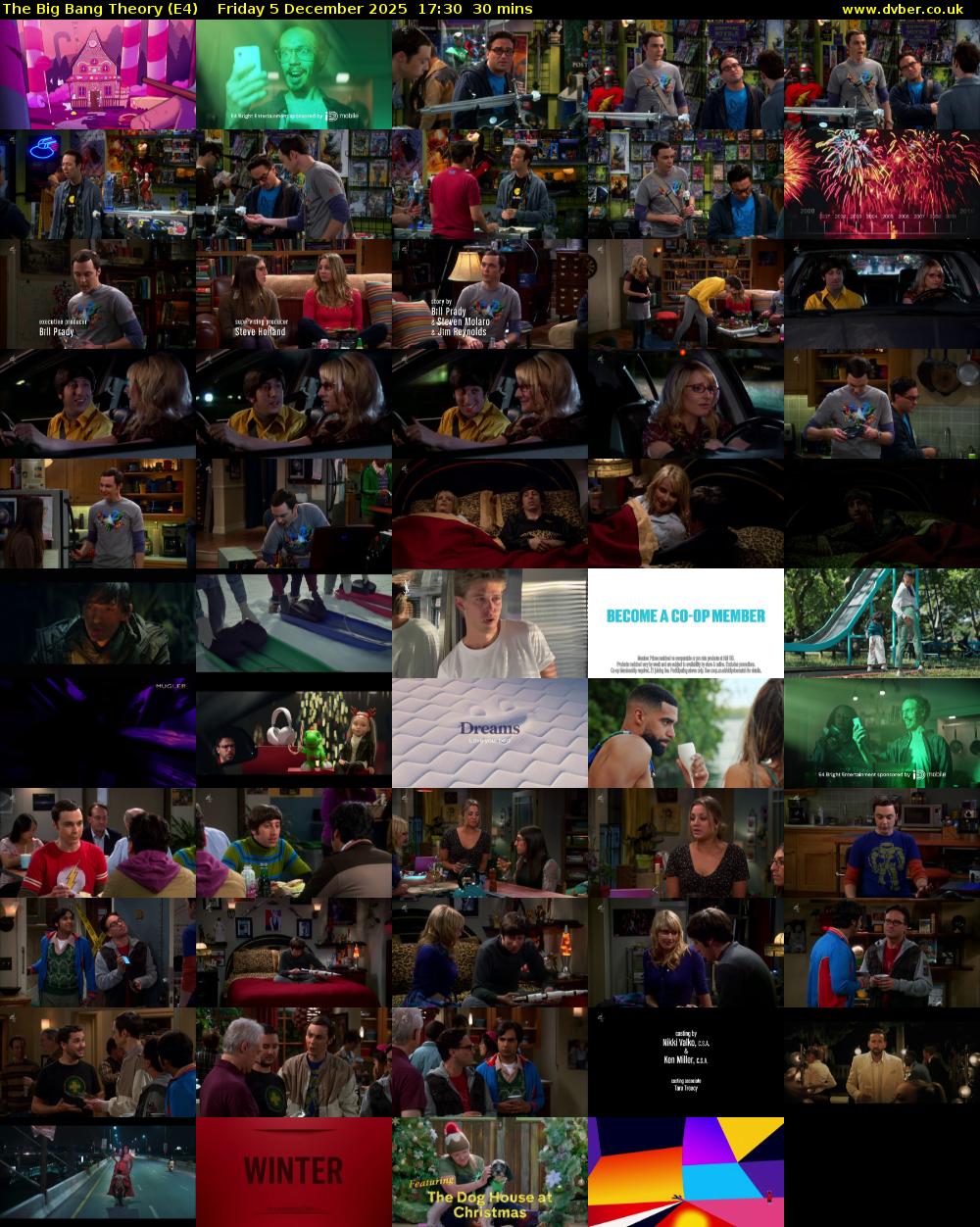 The Big Bang Theory (E4) Friday 5 December 2025 17:30 - 18:00