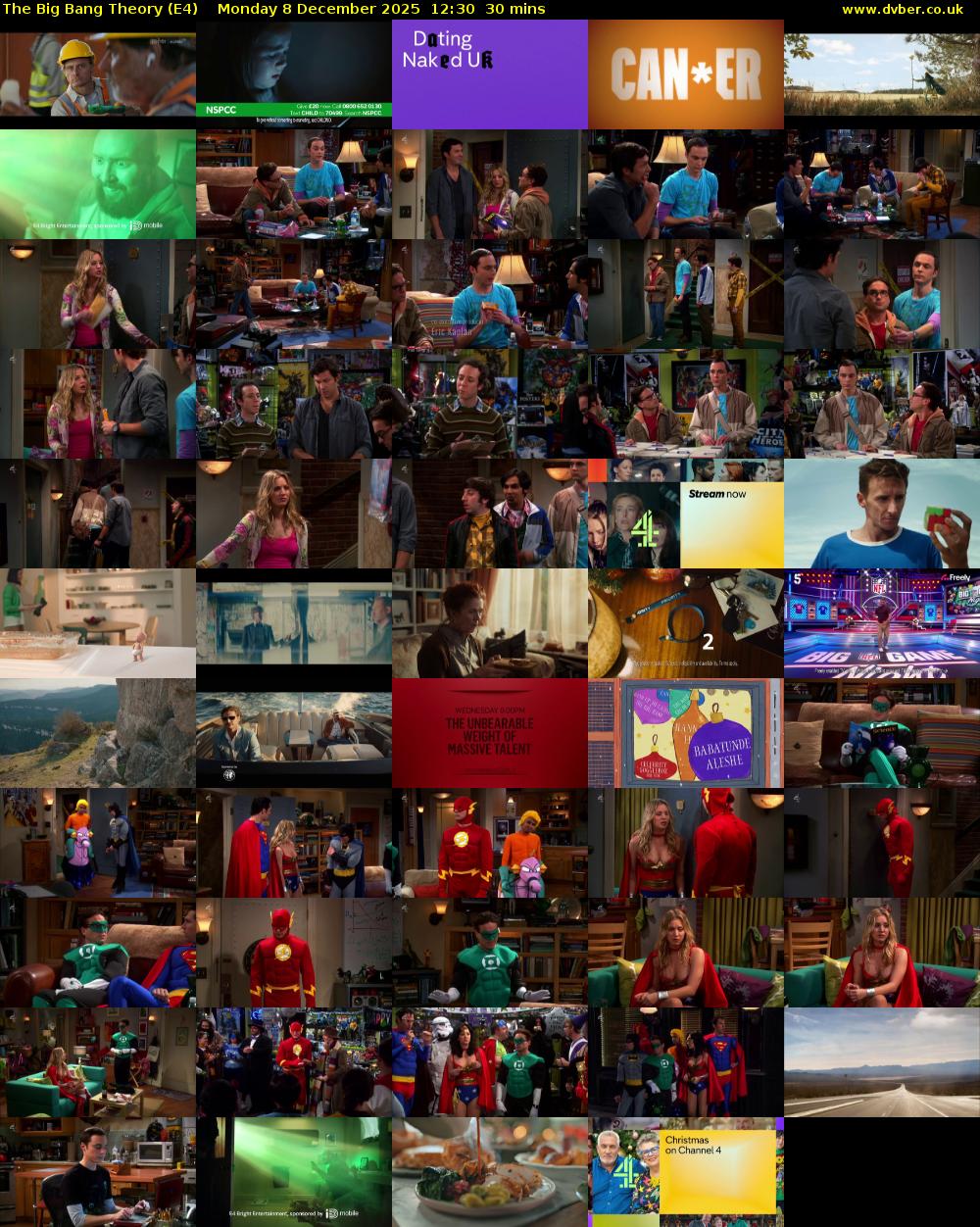 The Big Bang Theory (E4) Monday 8 December 2025 12:30 - 13:00