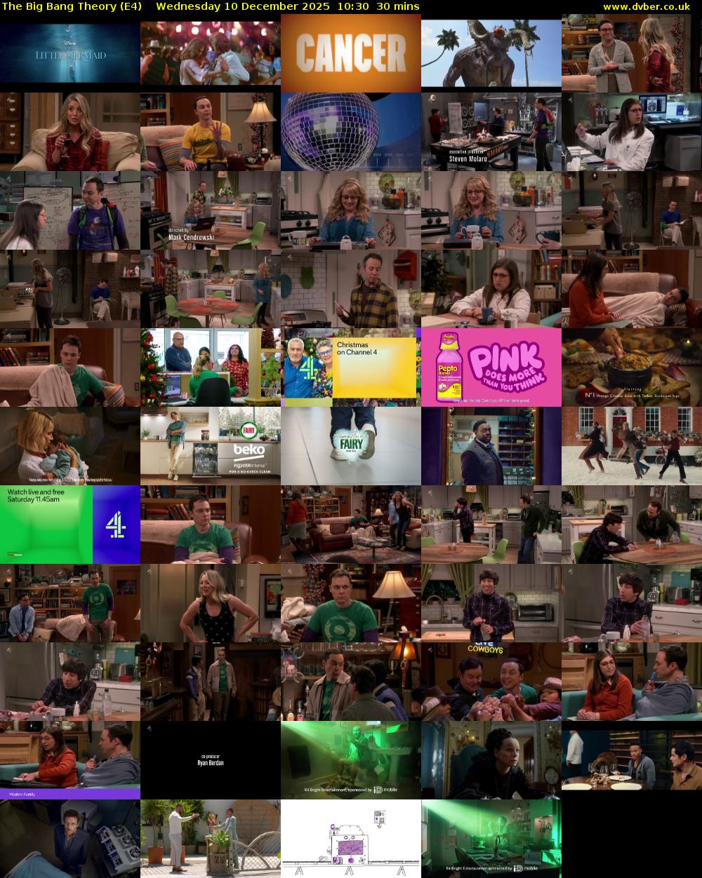 The Big Bang Theory (E4) Wednesday 10 December 2025 10:30 - 11:00