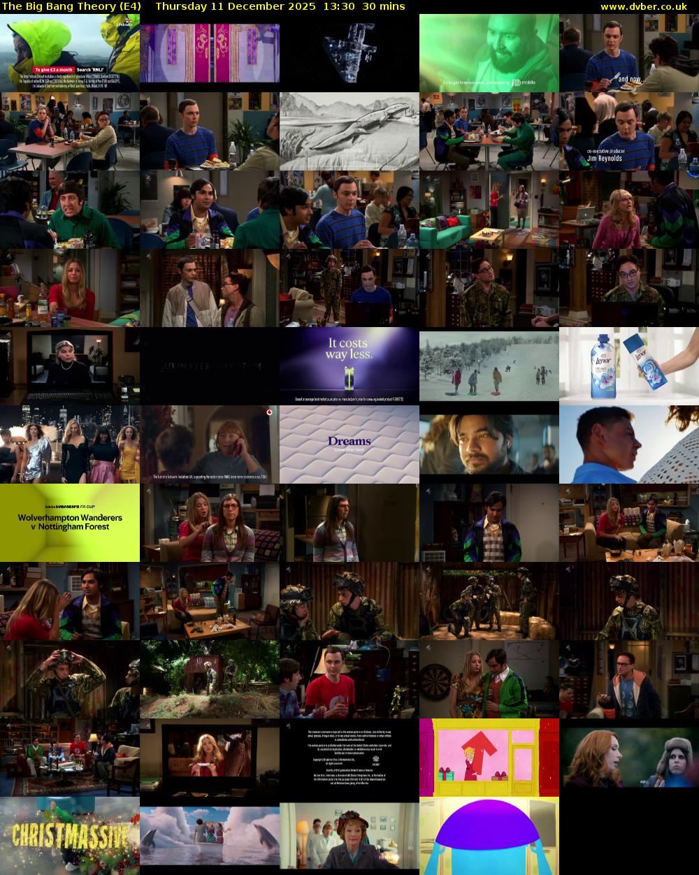 The Big Bang Theory (E4) Thursday 11 December 2025 13:30 - 14:00