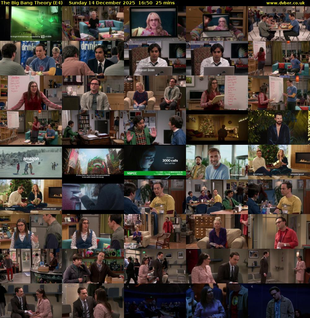 The Big Bang Theory (E4) Sunday 14 December 2025 16:50 - 17:15