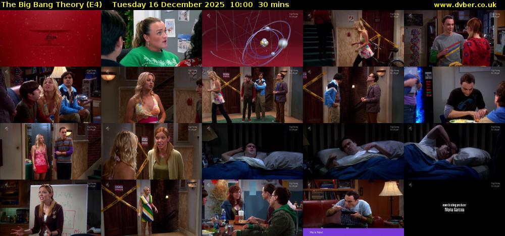 The Big Bang Theory (E4) Tuesday 16 December 2025 10:00 - 10:30
