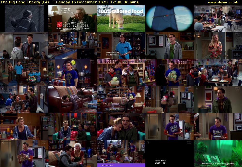The Big Bang Theory (E4) Tuesday 16 December 2025 12:30 - 13:00
