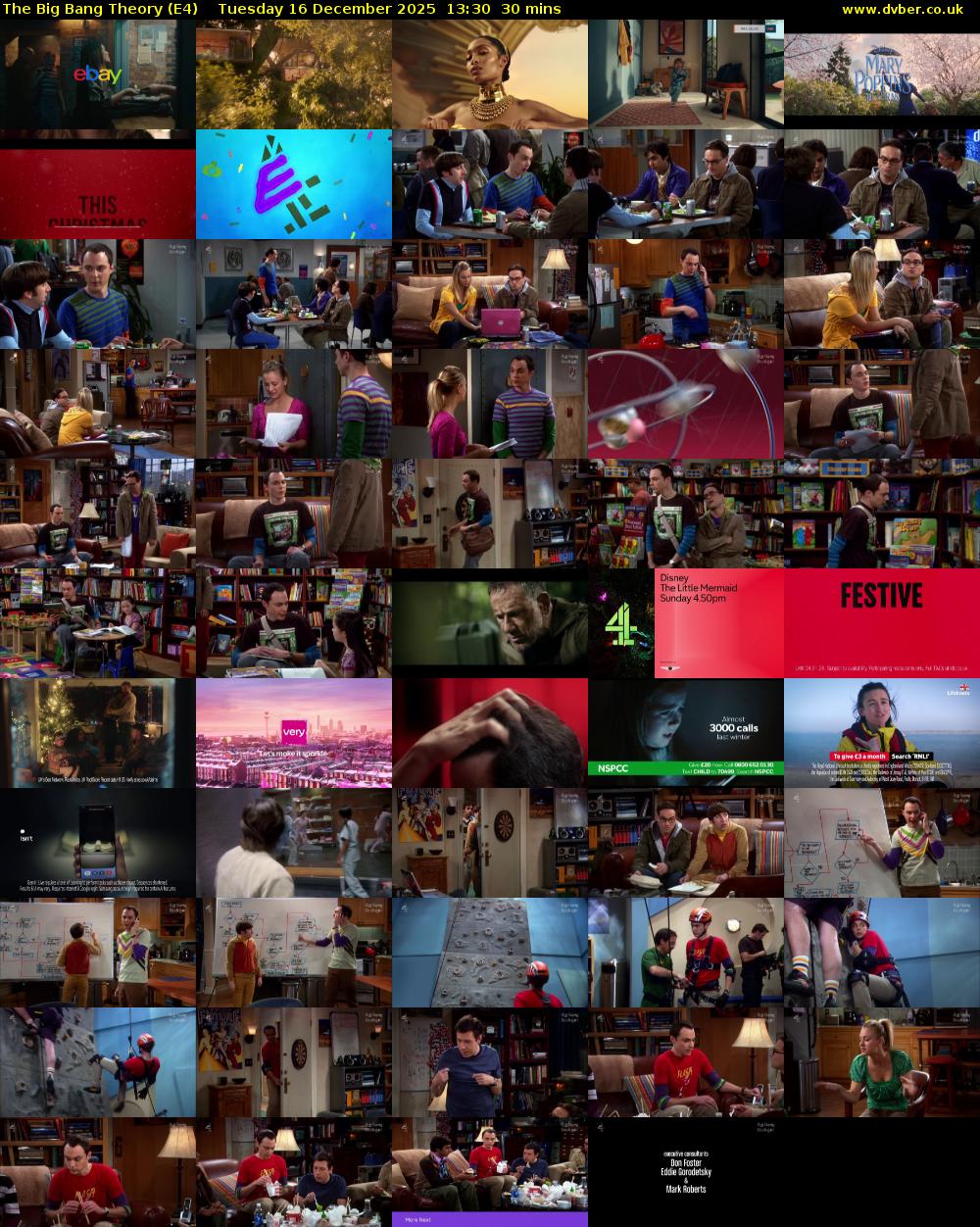 The Big Bang Theory (E4) Tuesday 16 December 2025 13:30 - 14:00