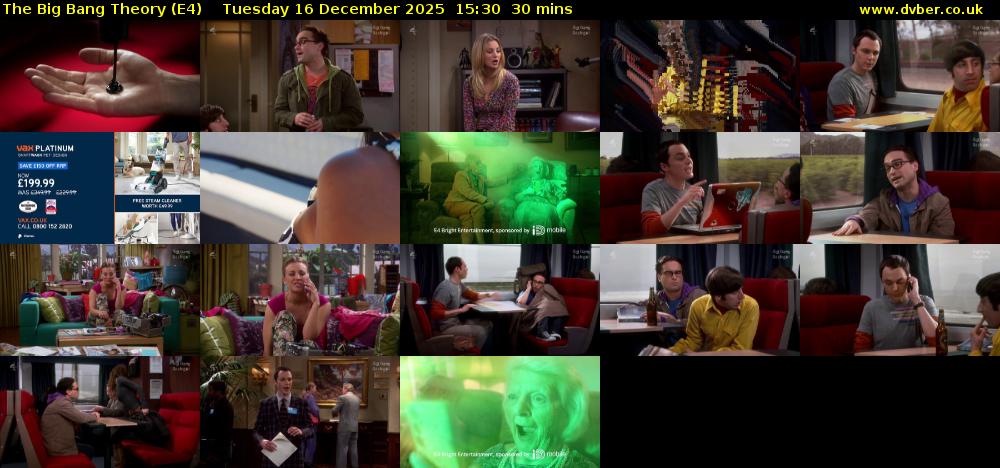 The Big Bang Theory (E4) Tuesday 16 December 2025 15:30 - 16:00