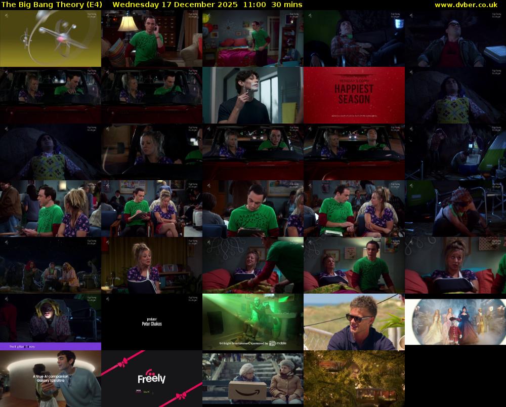 The Big Bang Theory (E4) Wednesday 17 December 2025 11:00 - 11:30
