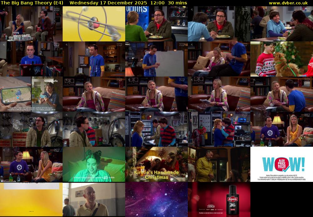The Big Bang Theory (E4) Wednesday 17 December 2025 12:00 - 12:30