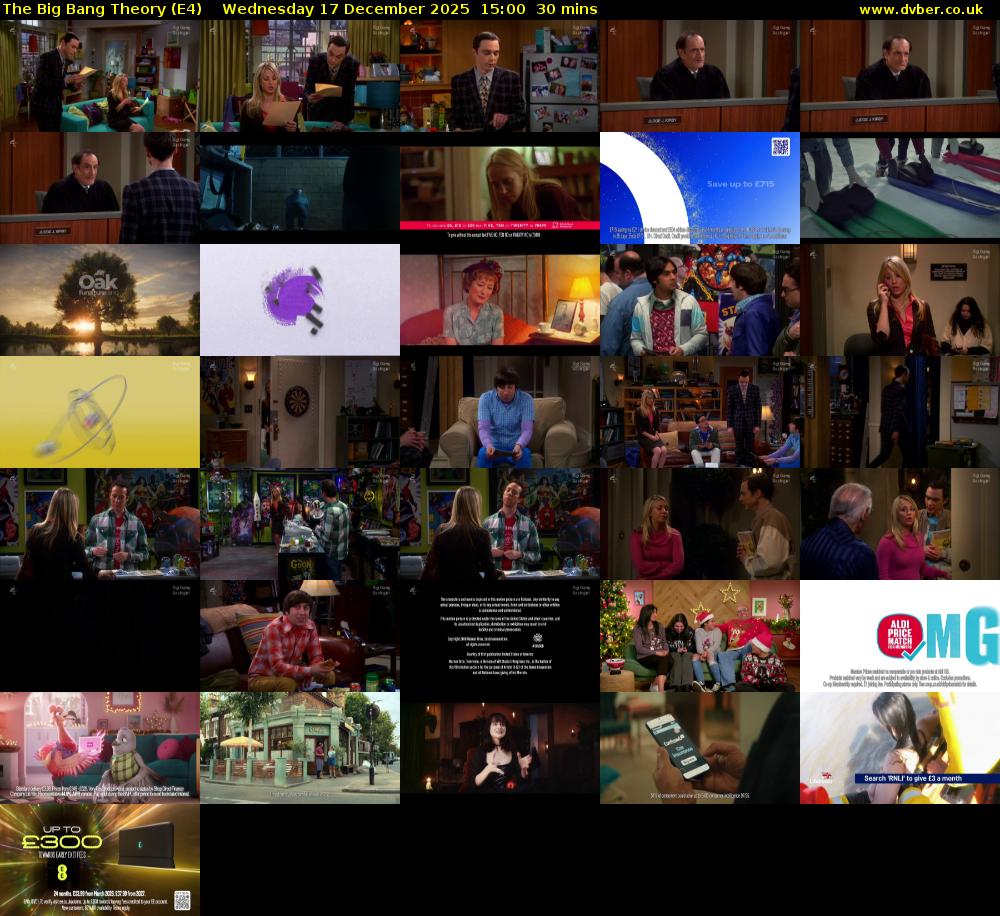 The Big Bang Theory (E4) Wednesday 17 December 2025 15:00 - 15:30