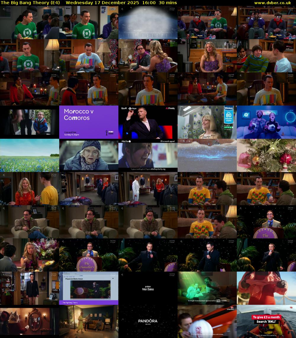 The Big Bang Theory (E4) Wednesday 17 December 2025 16:00 - 16:30
