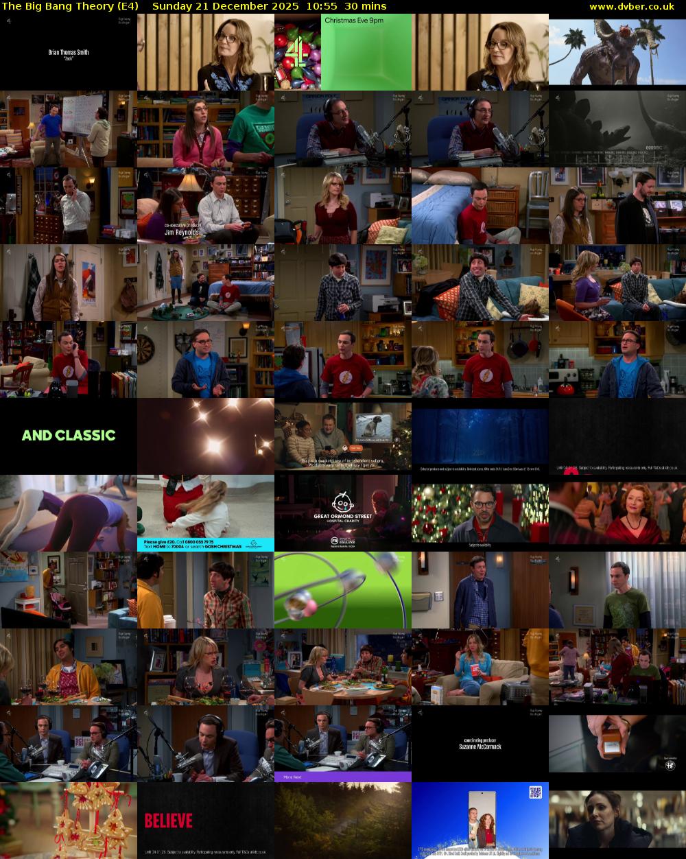 The Big Bang Theory (E4) Sunday 21 December 2025 10:55 - 11:25