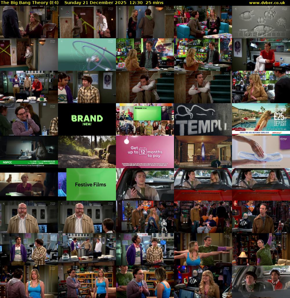 The Big Bang Theory (E4) Sunday 21 December 2025 12:30 - 12:55