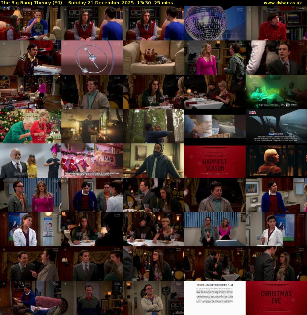The Big Bang Theory (E4) Sunday 21 December 2025 13:30 - 13:55