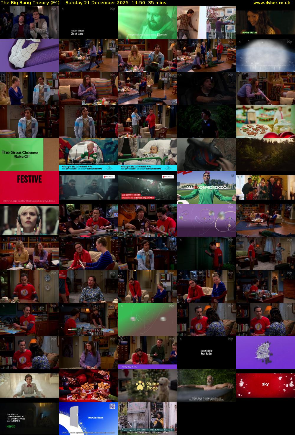The Big Bang Theory (E4) Sunday 21 December 2025 14:50 - 15:25