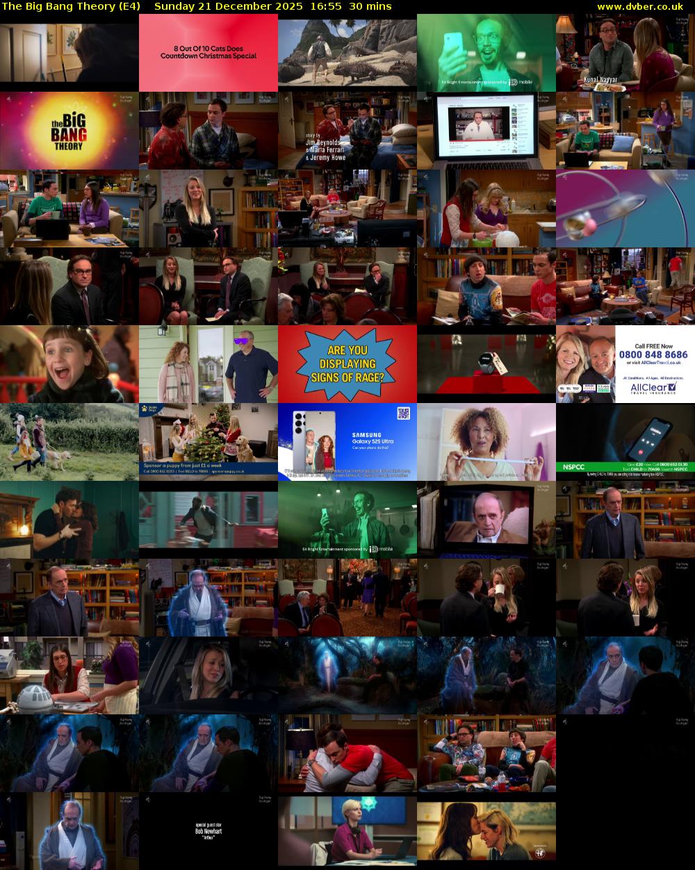 The Big Bang Theory (E4) Sunday 21 December 2025 16:55 - 17:25