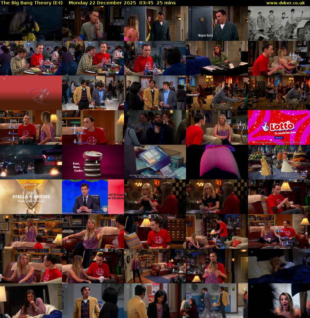 The Big Bang Theory (E4) Monday 22 December 2025 03:45 - 04:10