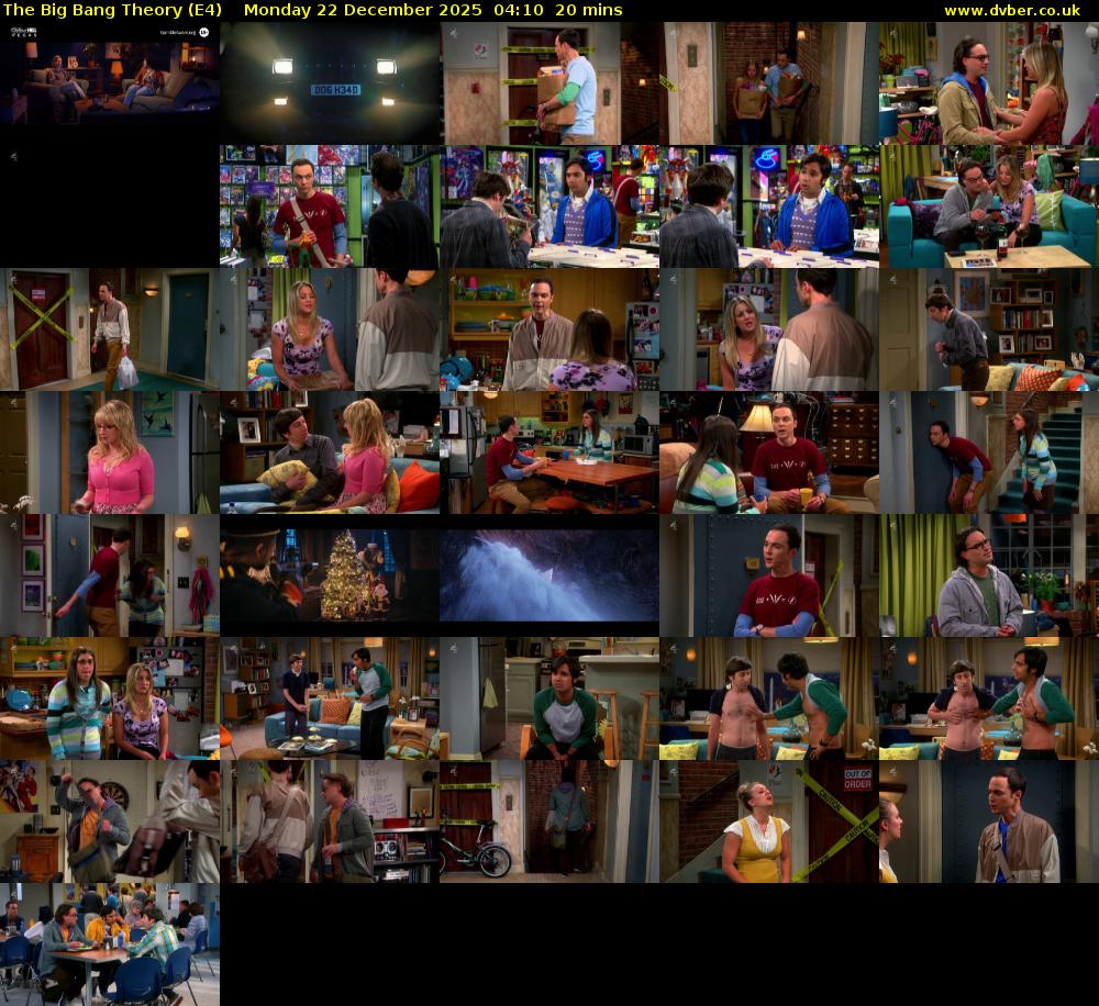 The Big Bang Theory (E4) Monday 22 December 2025 04:10 - 04:30