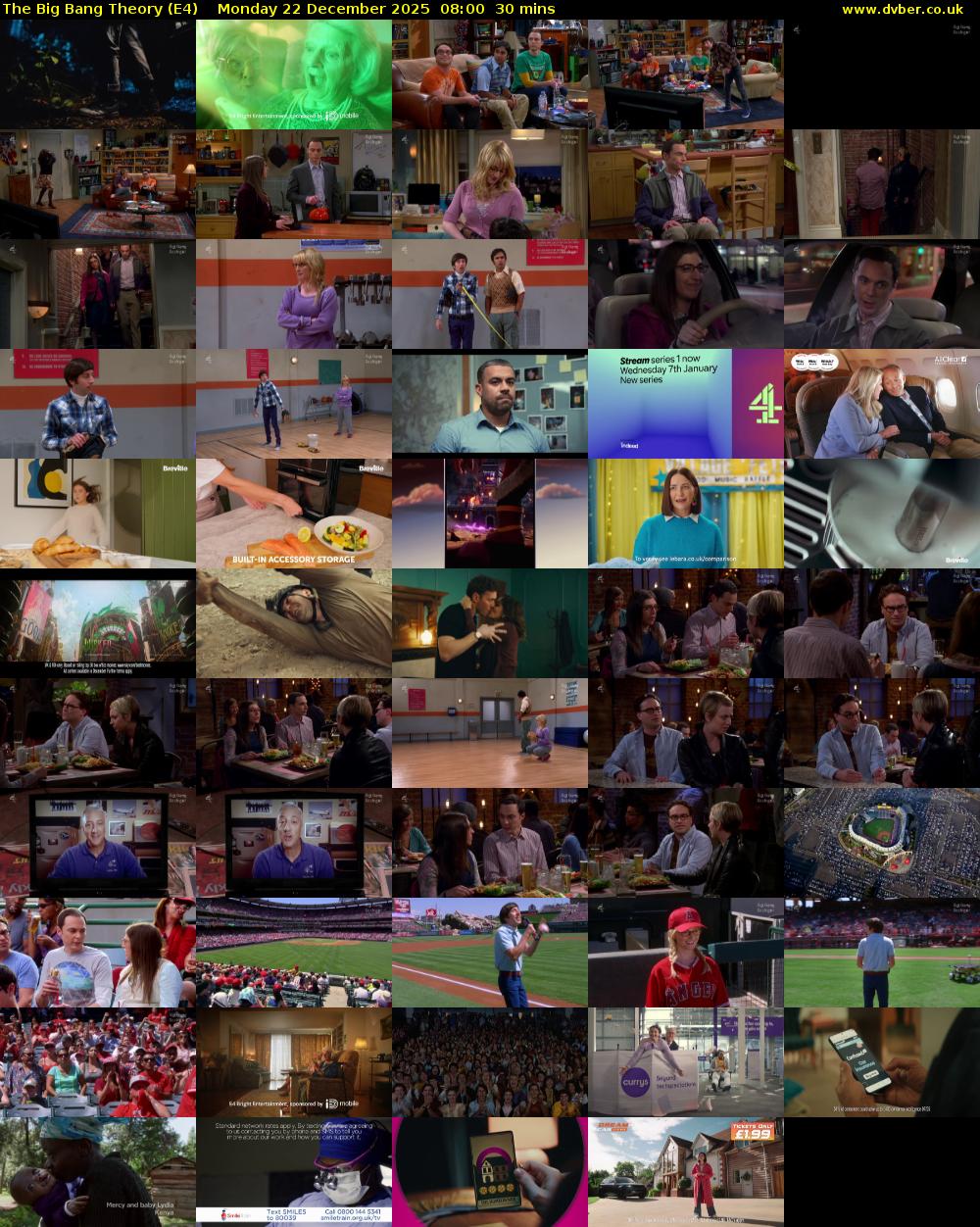 The Big Bang Theory (E4) Monday 22 December 2025 08:00 - 08:30