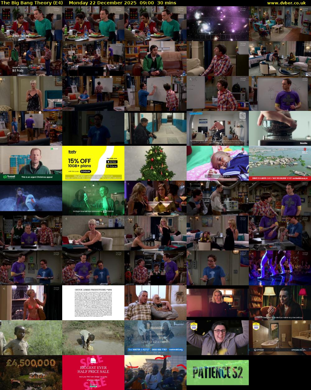 The Big Bang Theory (E4) Monday 22 December 2025 09:00 - 09:30