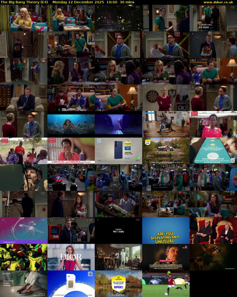 The Big Bang Theory (E4) Monday 22 December 2025 10:00 - 10:30