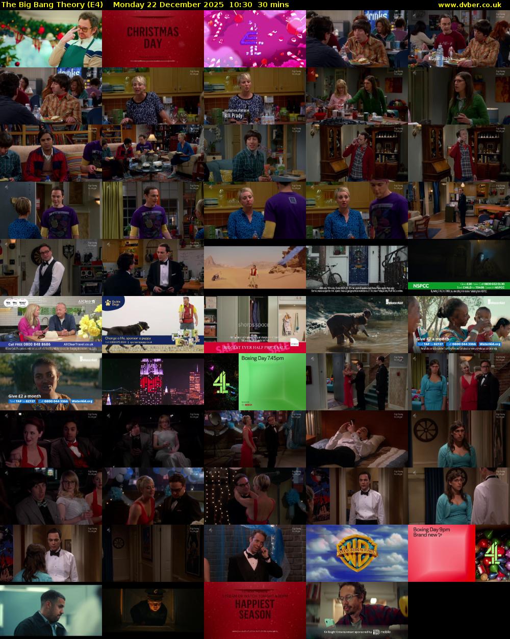 The Big Bang Theory (E4) Monday 22 December 2025 10:30 - 11:00