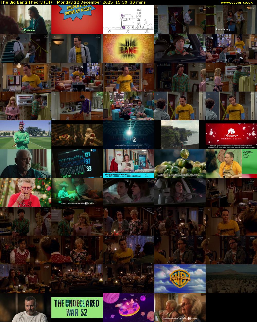 The Big Bang Theory (E4) Monday 22 December 2025 15:30 - 16:00