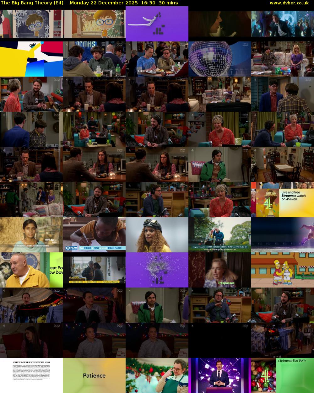 The Big Bang Theory (E4) Monday 22 December 2025 16:30 - 17:00