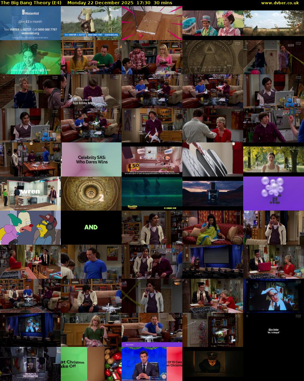 The Big Bang Theory (E4) Monday 22 December 2025 17:30 - 18:00