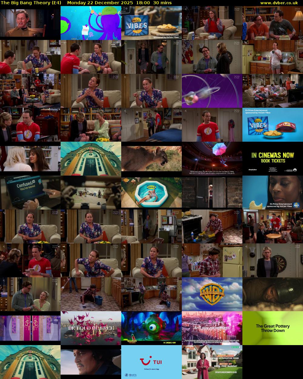The Big Bang Theory (E4) Monday 22 December 2025 18:00 - 18:30