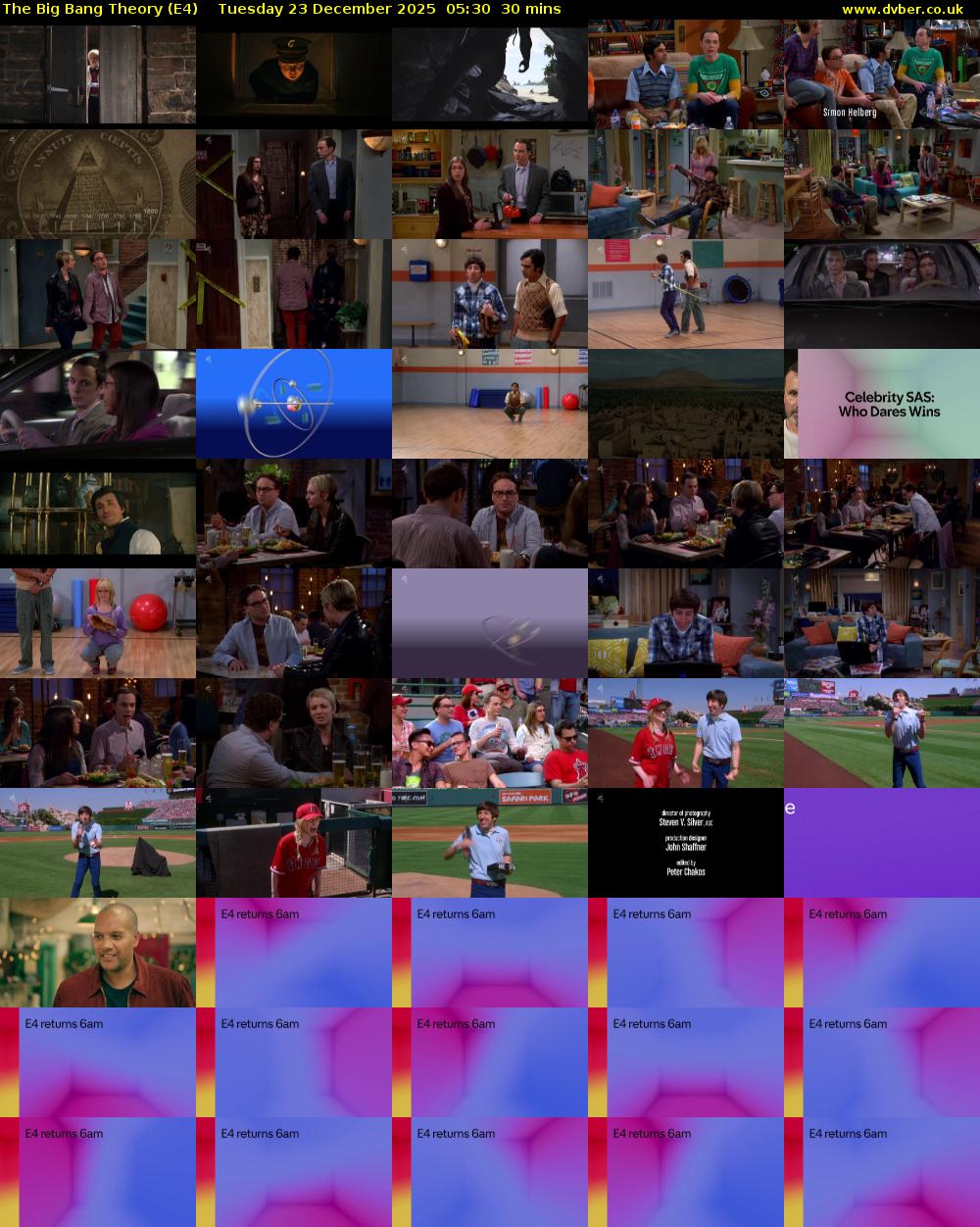 The Big Bang Theory (E4) Tuesday 23 December 2025 05:30 - 06:00