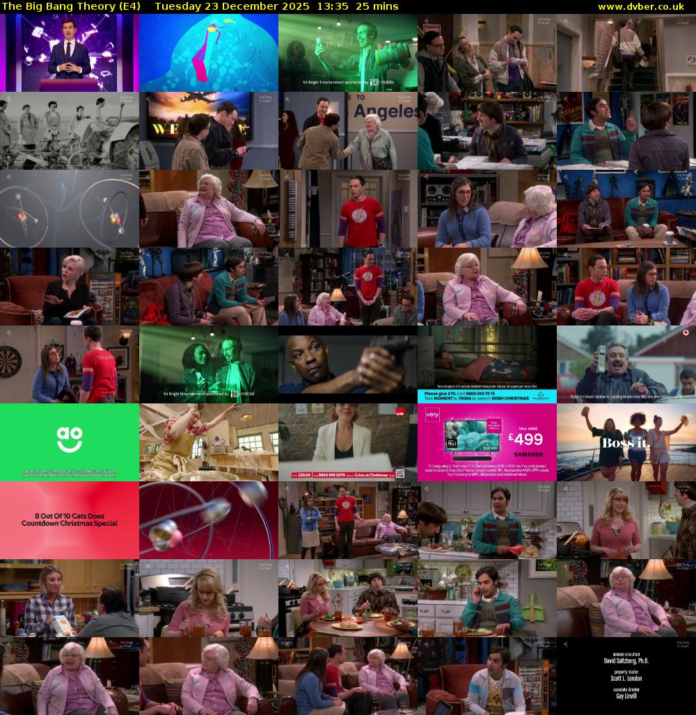 The Big Bang Theory (E4) Tuesday 23 December 2025 13:35 - 14:00