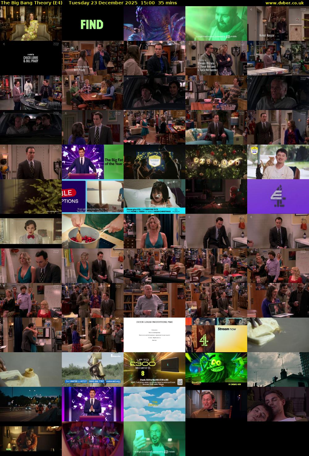 The Big Bang Theory (E4) Tuesday 23 December 2025 15:00 - 15:35