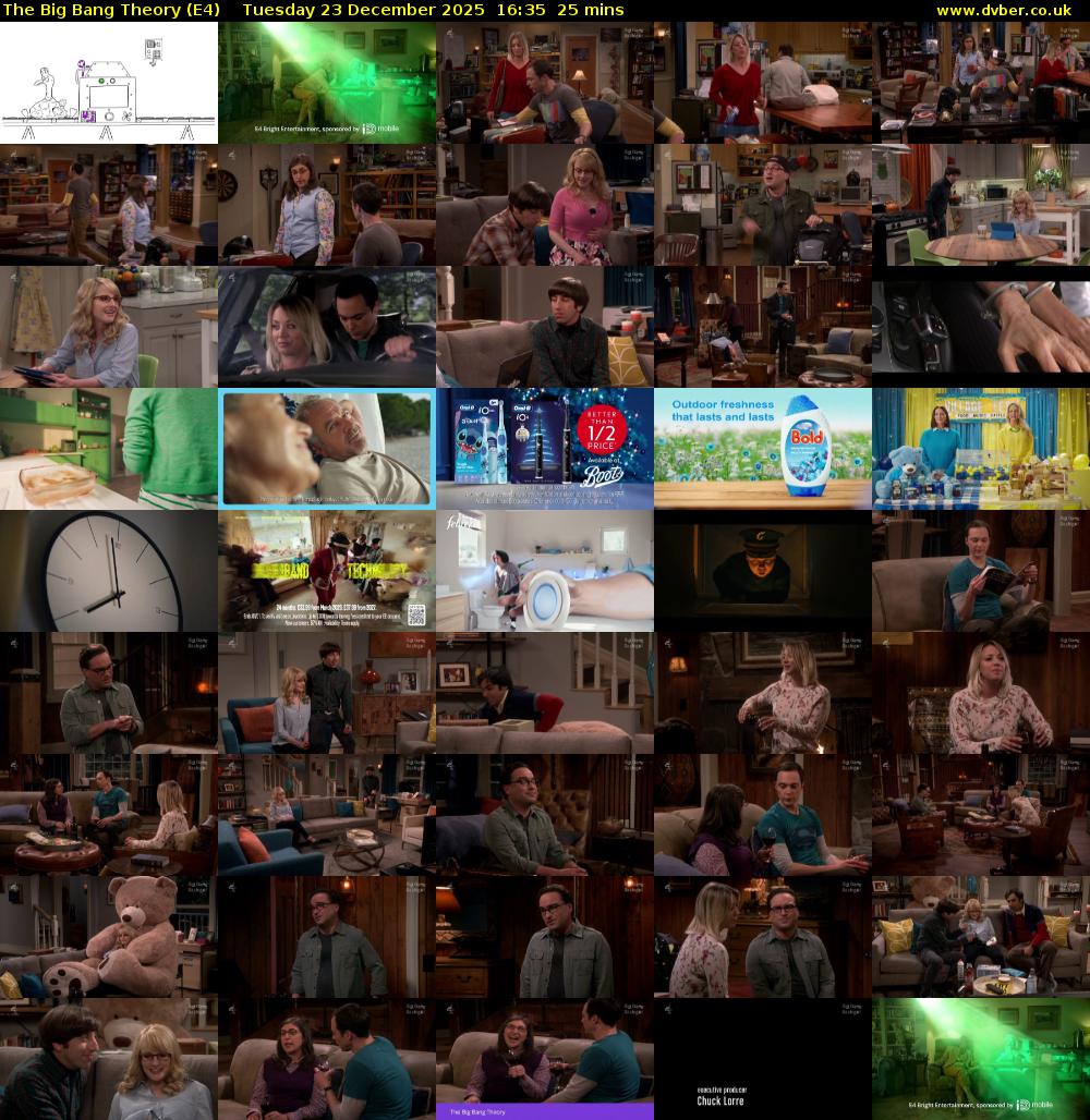 The Big Bang Theory (E4) Tuesday 23 December 2025 16:35 - 17:00