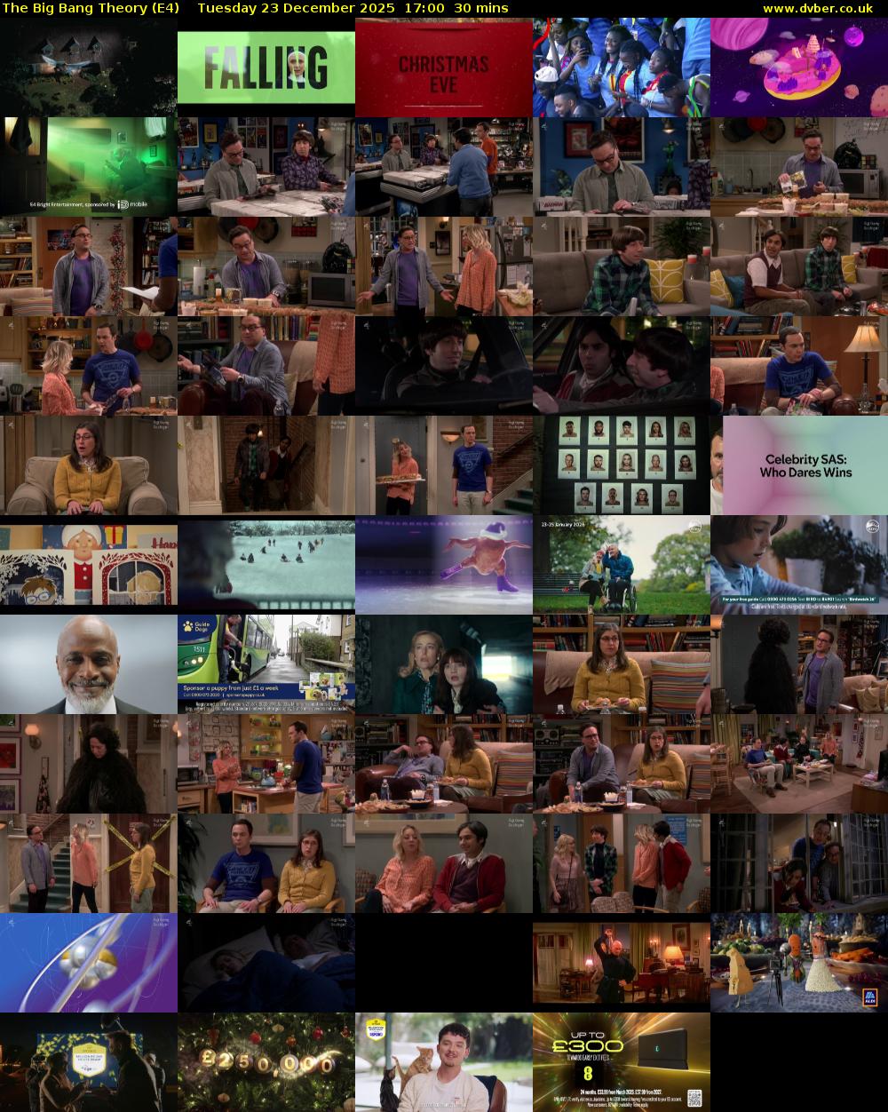 The Big Bang Theory (E4) Tuesday 23 December 2025 17:00 - 17:30