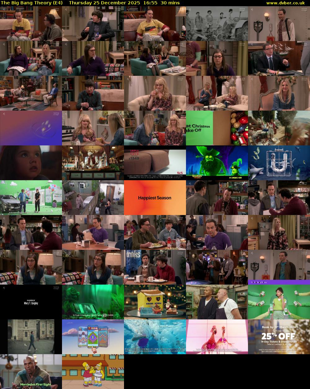 The Big Bang Theory (E4) Thursday 25 December 2025 16:55 - 17:25