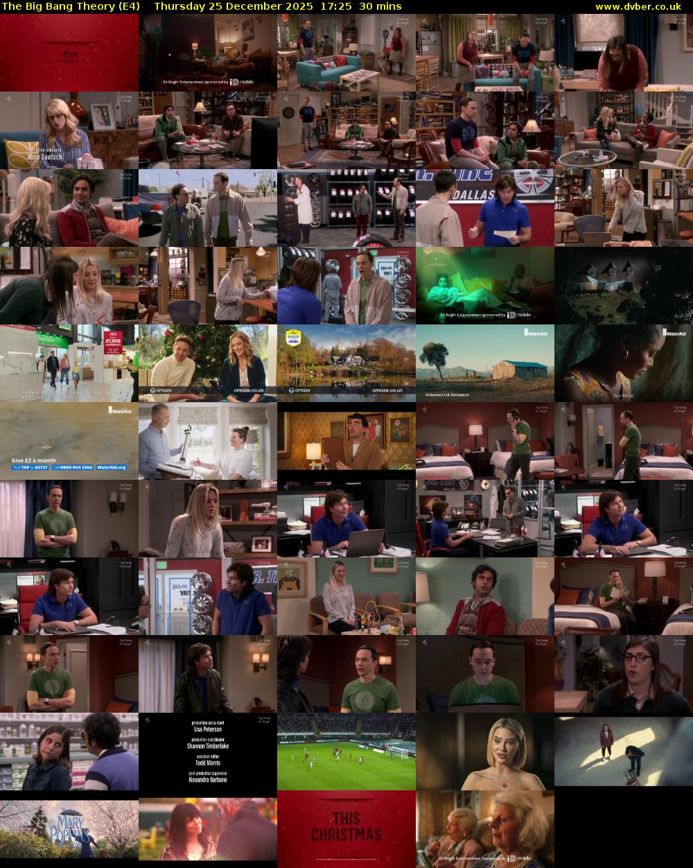 The Big Bang Theory (E4) Thursday 25 December 2025 17:25 - 17:55