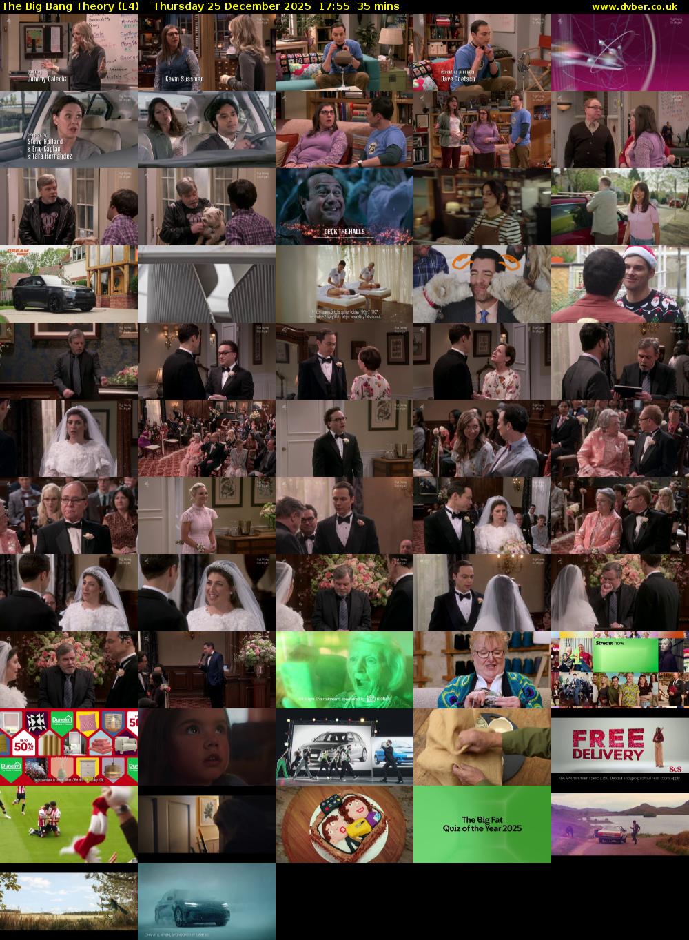 The Big Bang Theory (E4) Thursday 25 December 2025 17:55 - 18:30