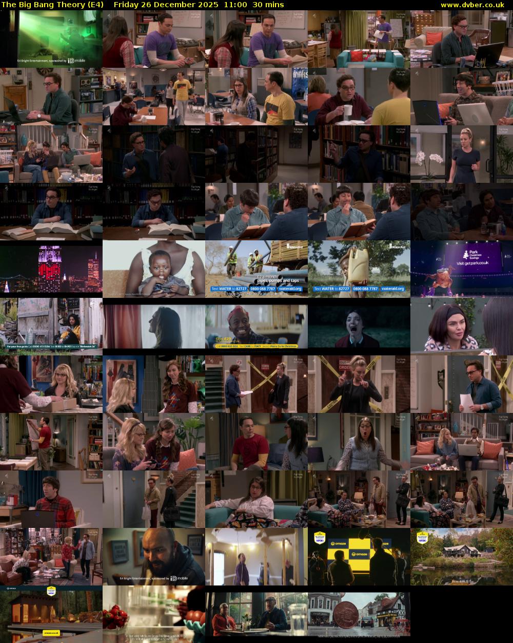 The Big Bang Theory (E4) Friday 26 December 2025 11:00 - 11:30