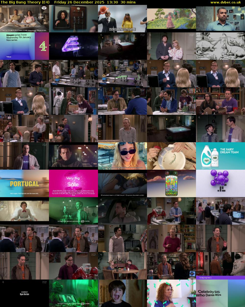 The Big Bang Theory (E4) Friday 26 December 2025 13:30 - 14:00