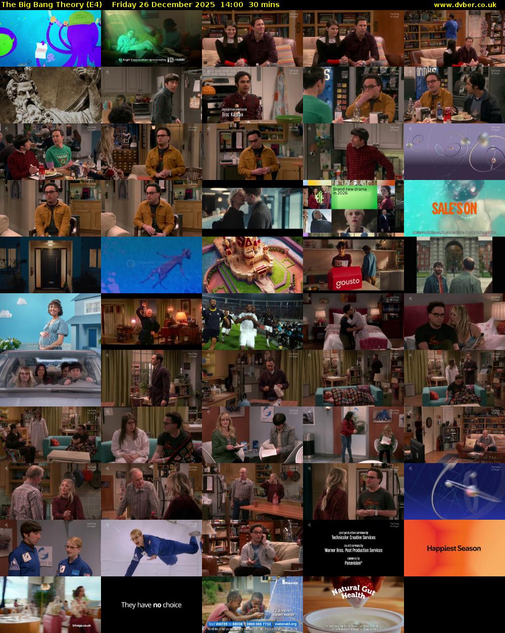 The Big Bang Theory (E4) Friday 26 December 2025 14:00 - 14:30