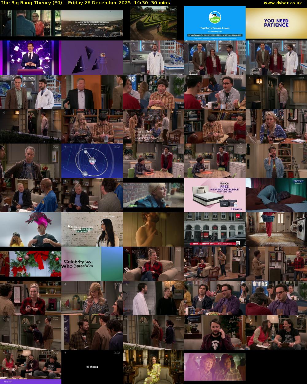 The Big Bang Theory (E4) Friday 26 December 2025 14:30 - 15:00