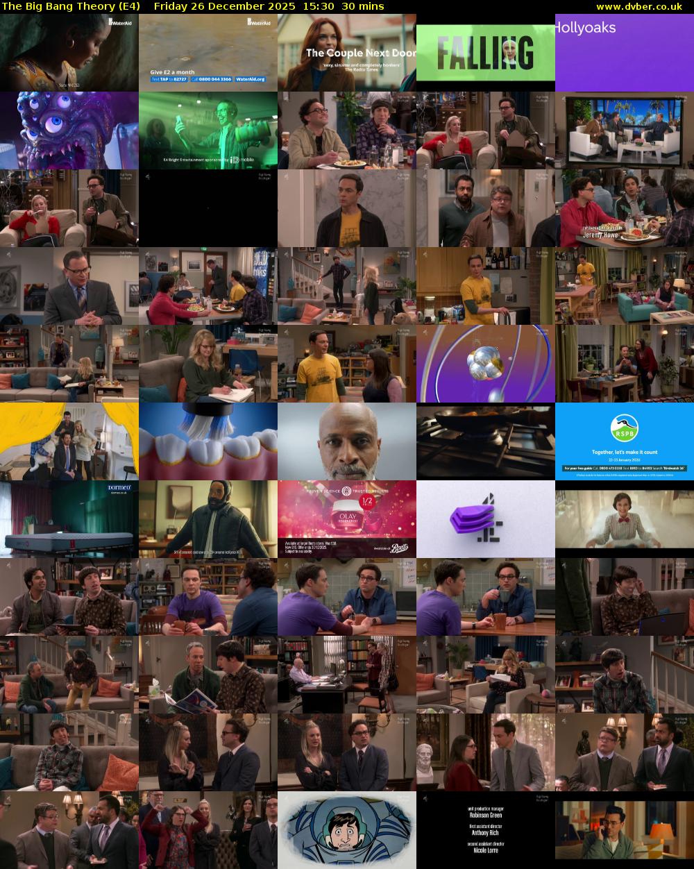 The Big Bang Theory (E4) Friday 26 December 2025 15:30 - 16:00