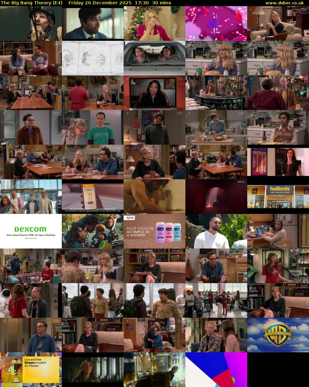 The Big Bang Theory (E4) Friday 26 December 2025 17:30 - 18:00