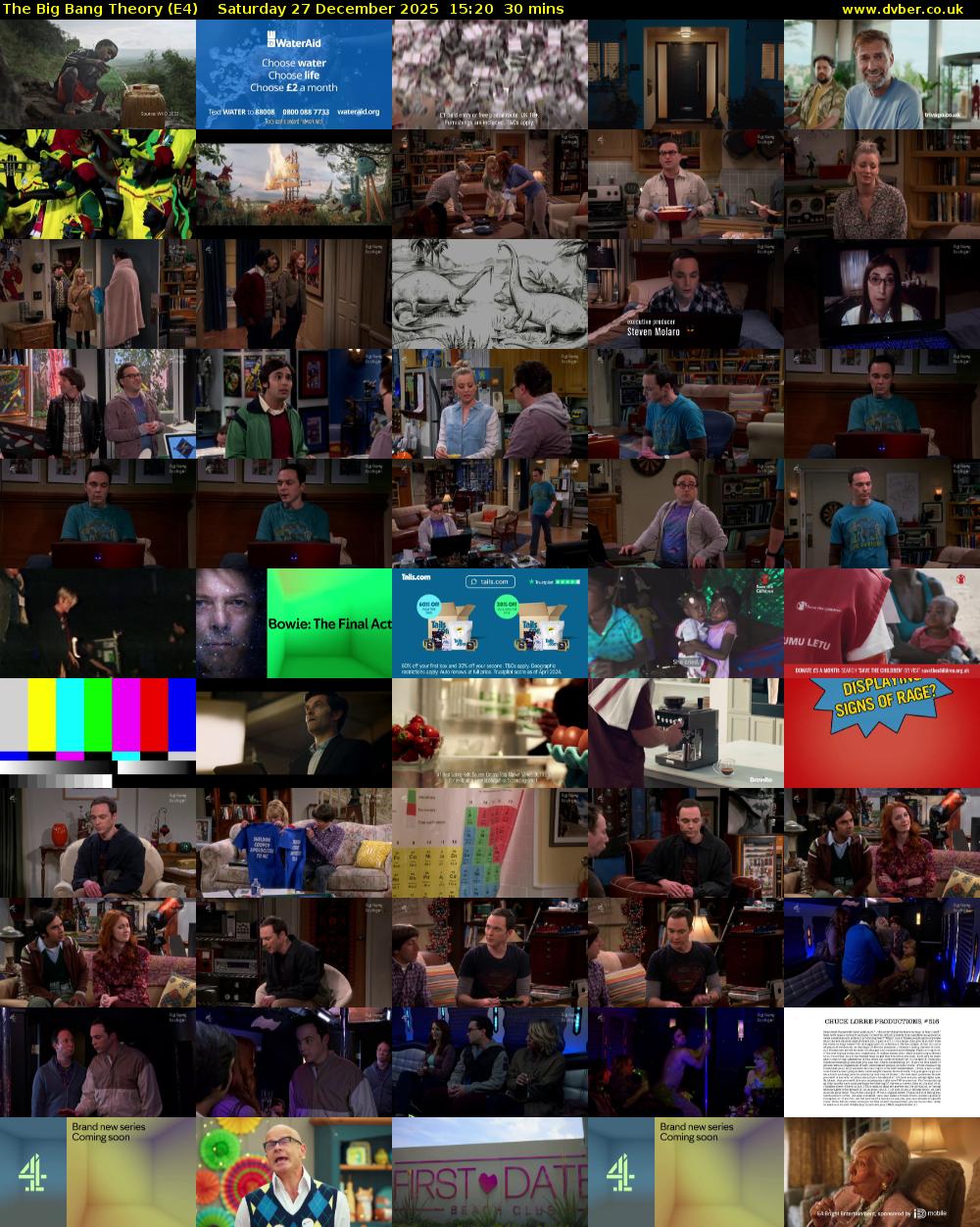 The Big Bang Theory (E4) Saturday 27 December 2025 15:20 - 15:50