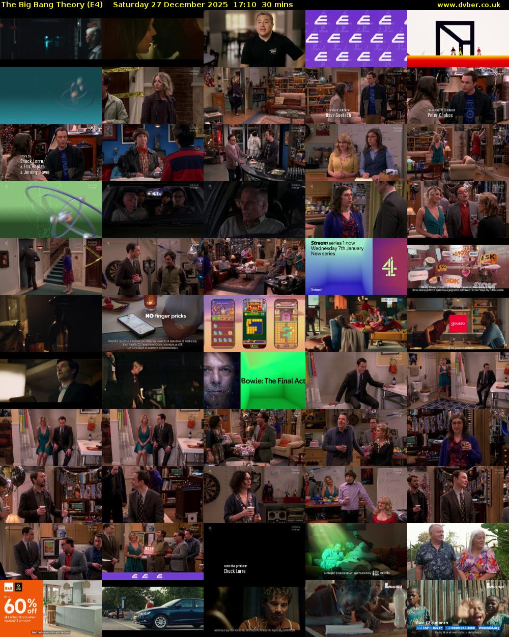 The Big Bang Theory (E4) Saturday 27 December 2025 17:10 - 17:40