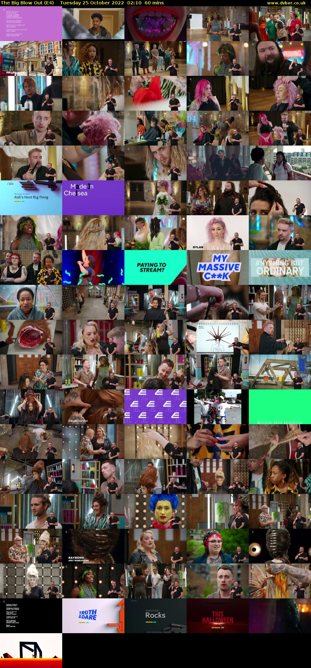 The Big Blow Out (E4) Tuesday 25 October 2022 02:10 - 03:10