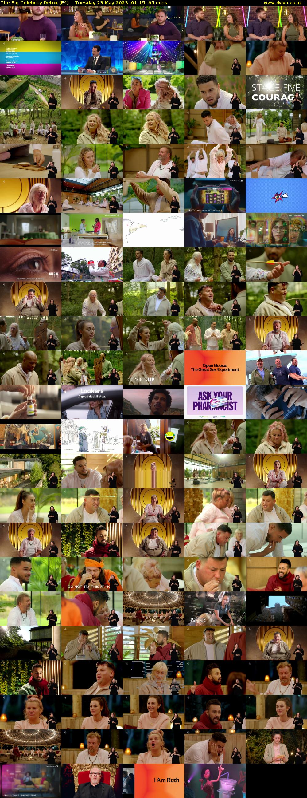 The Big Celebrity Detox (E4) Tuesday 23 May 2023 01:15 - 02:20