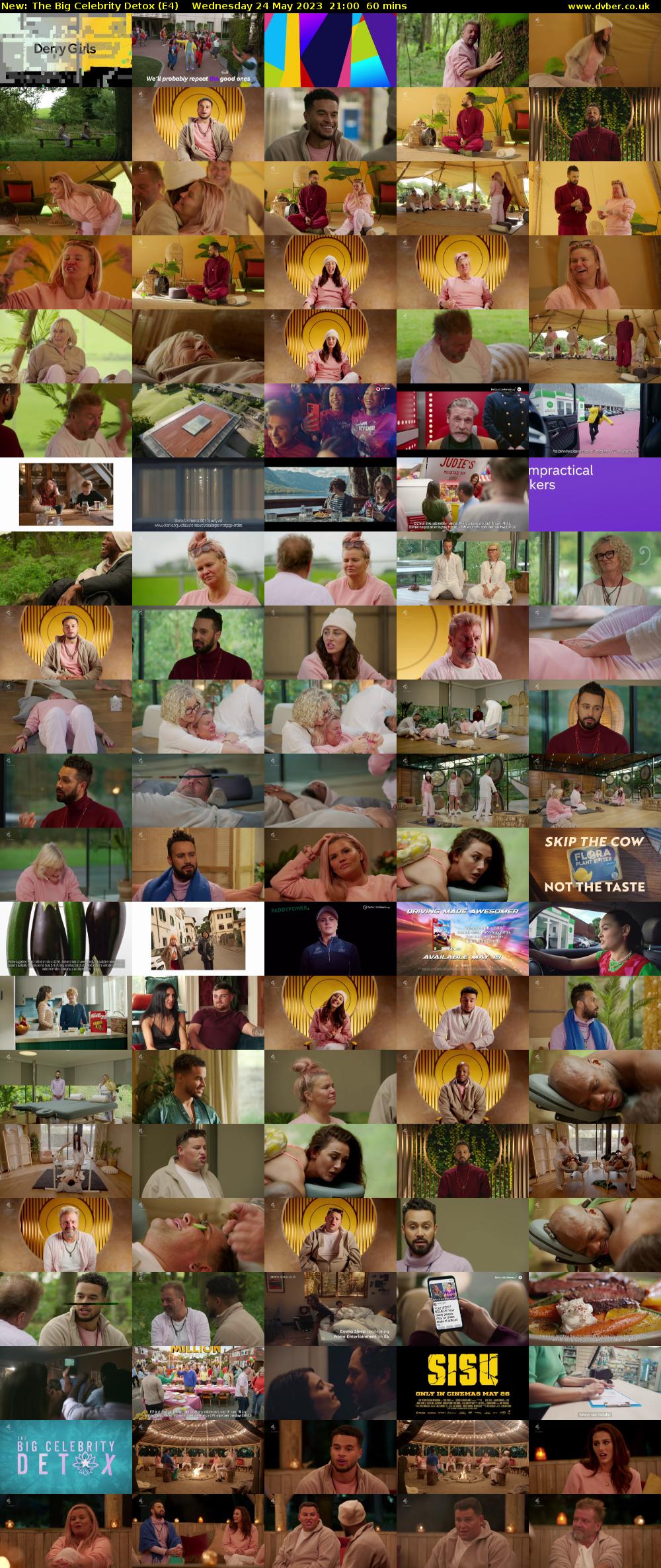 The Big Celebrity Detox (E4) Wednesday 24 May 2023 21:00 - 22:00
