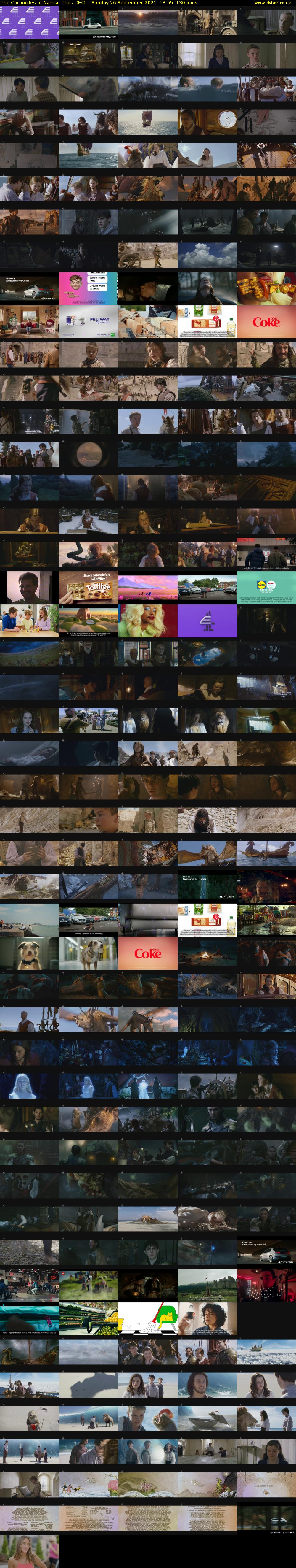 The Chronicles of Narnia: The... (E4) Sunday 26 September 2021 13:55 - 16:05