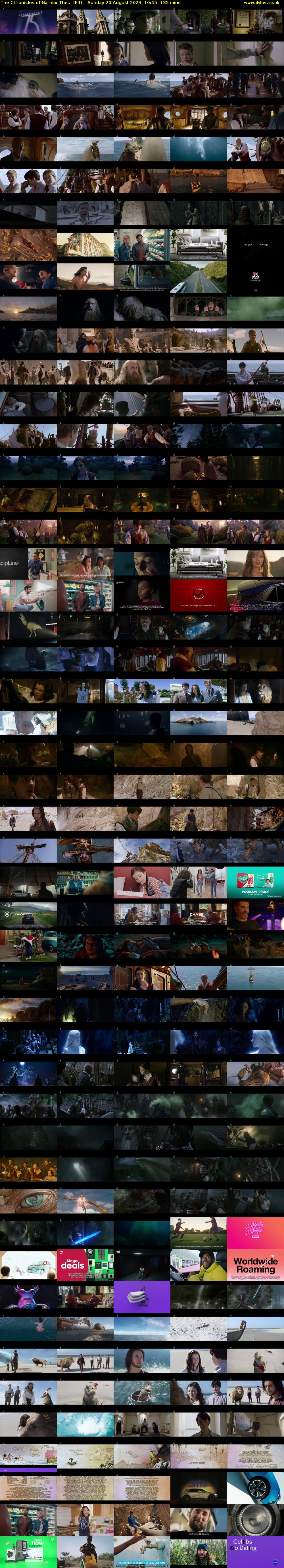 The Chronicles of Narnia: The... (E4) Sunday 20 August 2023 10:55 - 13:10