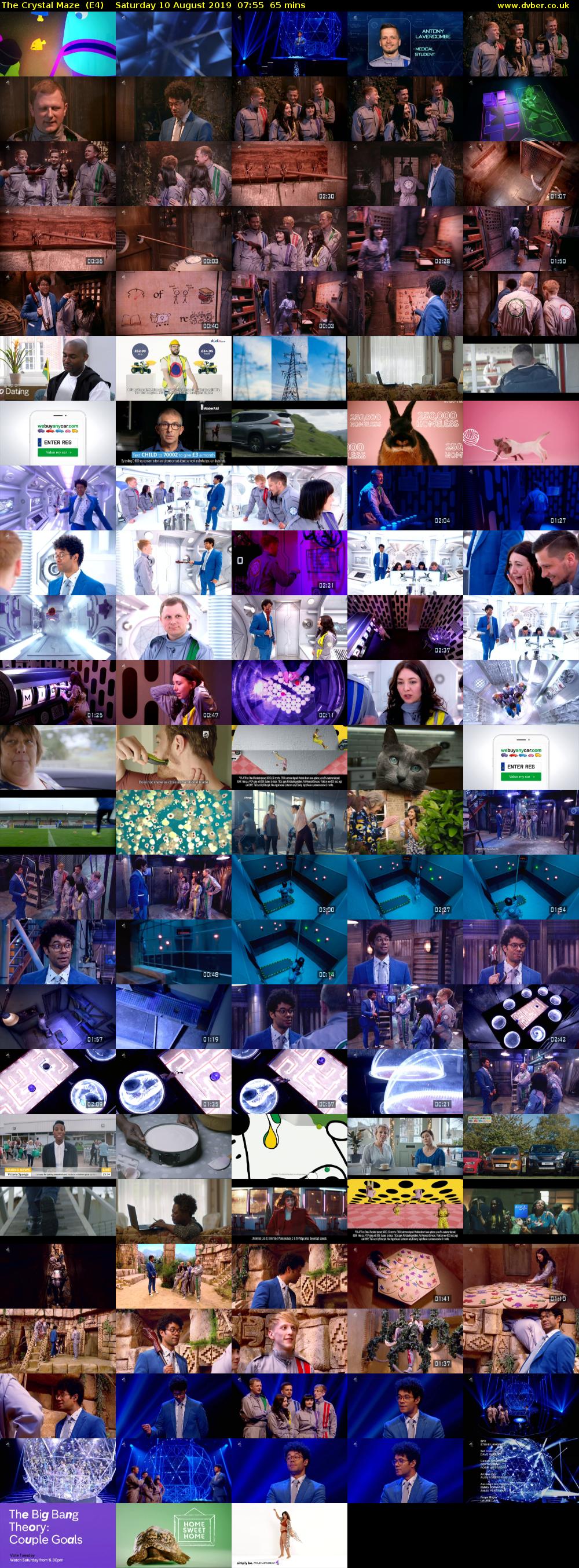 The Crystal Maze  (E4) Saturday 10 August 2019 07:55 - 09:00